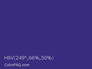 HSV 249°,66%,50% Color Image