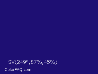 HSV 249°,87%,45% Color Image