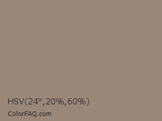 HSV 24°,20%,60% Color Image
