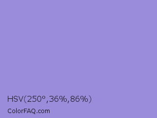 HSV 250°,36%,86% Color Image