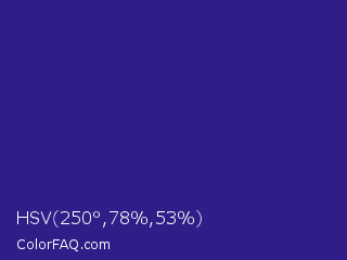 HSV 250°,78%,53% Color Image