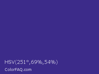 HSV 251°,69%,54% Color Image