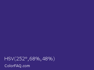 HSV 252°,68%,48% Color Image