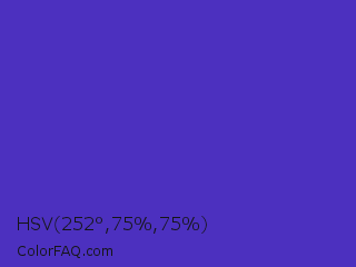 HSV 252°,75%,75% Color Image