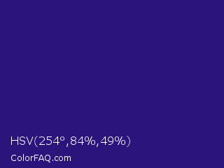 HSV 254°,84%,49% Color Image