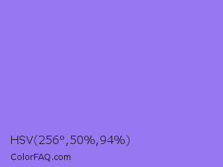 HSV 256°,50%,94% Color Image