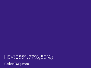 HSV 256°,77%,50% Color Image
