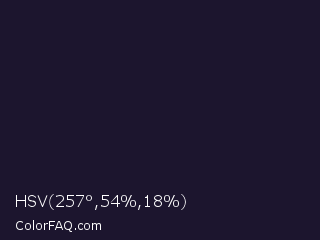 HSV 257°,54%,18% Color Image