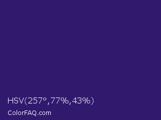 HSV 257°,77%,43% Color Image