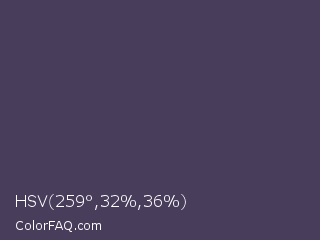 HSV 259°,32%,36% Color Image
