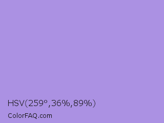 HSV 259°,36%,89% Color Image