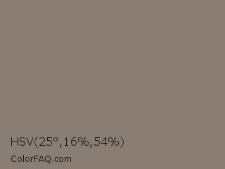 HSV 25°,16%,54% Color Image