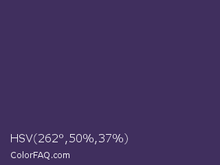 HSV 262°,50%,37% Color Image