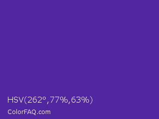 HSV 262°,77%,63% Color Image