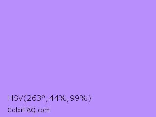 HSV 263°,44%,99% Color Image