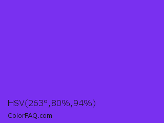 HSV 263°,80%,94% Color Image