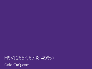 HSV 265°,67%,49% Color Image