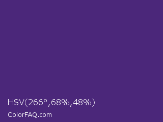 HSV 266°,68%,48% Color Image