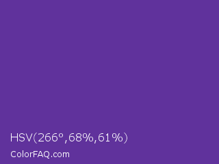 HSV 266°,68%,61% Color Image