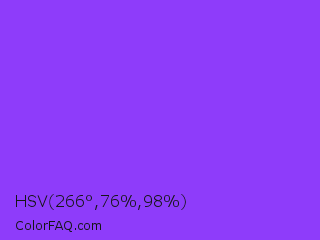 HSV 266°,76%,98% Color Image