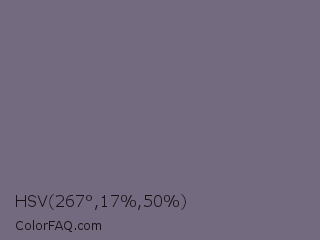 HSV 267°,17%,50% Color Image