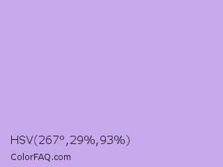 HSV 267°,29%,93% Color Image