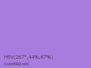 HSV 267°,44%,87% Color Image