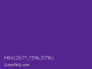 HSV 267°,75%,57% Color Image