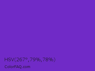HSV 267°,79%,78% Color Image