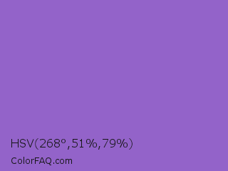 HSV 268°,51%,79% Color Image