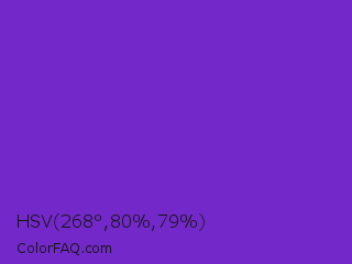 HSV 268°,80%,79% Color Image