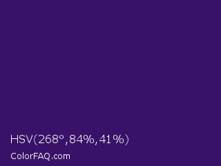 HSV 268°,84%,41% Color Image