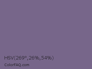 HSV 269°,26%,54% Color Image