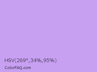HSV 269°,34%,95% Color Image