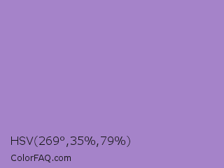 HSV 269°,35%,79% Color Image