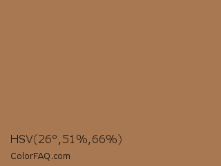 HSV 26°,51%,66% Color Image
