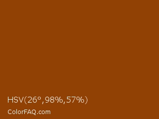 HSV 26°,98%,57% Color Image