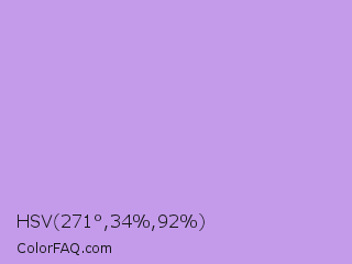 HSV 271°,34%,92% Color Image