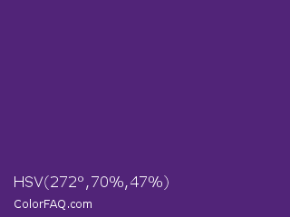 HSV 272°,70%,47% Color Image