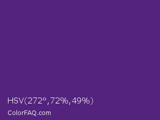 HSV 272°,72%,49% Color Image