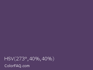 HSV 273°,40%,40% Color Image