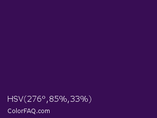 HSV 276°,85%,33% Color Image