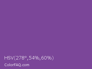 HSV 278°,54%,60% Color Image