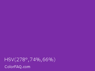 HSV 278°,74%,66% Color Image