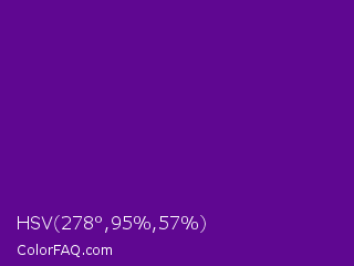 HSV 278°,95%,57% Color Image