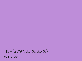 HSV 279°,35%,85% Color Image