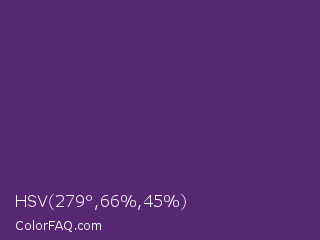 HSV 279°,66%,45% Color Image