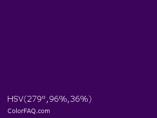 HSV 279°,96%,36% Color Image