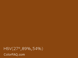 HSV 27°,89%,54% Color Image