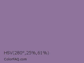 HSV 280°,25%,61% Color Image